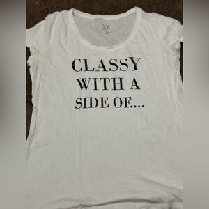 NY&Co white tee shirt